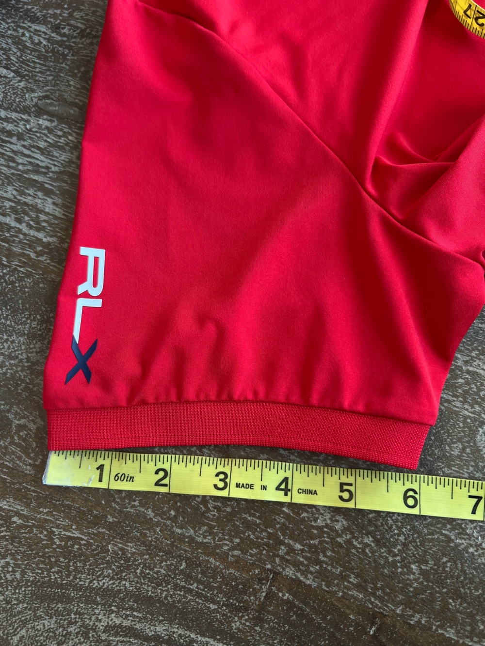 Ralph Lauren RLX Red Polo with Blue Trim - Picture 9 of 11